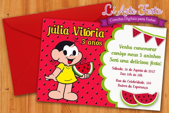 Convite Digital Melancia Tamanho 10x15 Funciona Da Seguinte Convite Digital Melancia Tamanho 10x15 Funciona Da Seguinte