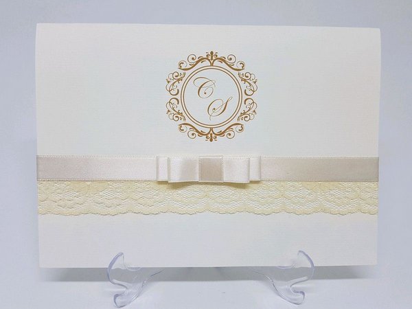 Convite De Casamento Com Renda Convite De Casamento Com Renda