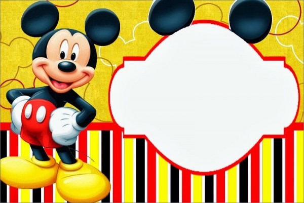 Kit Personalizados Tema Mickey Em Vermelho,marelo, Preto E Branco