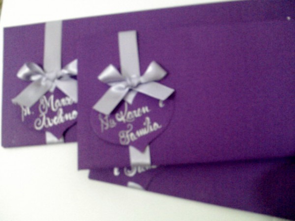 Coisas De MÃriam Convite De Casamento Roxo E Lilás Coisas De MÃriam Convite De Casamento Roxo E Lilás