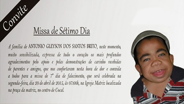 Tropical Noticias Convite Missa De 7º Dia Tropical Noticias Convite Missa De 7º Dia