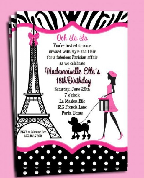 Ideia De Convite Delicado Para Festa Barbie Paris Ideia De Convite Delicado Para Festa Barbie Paris