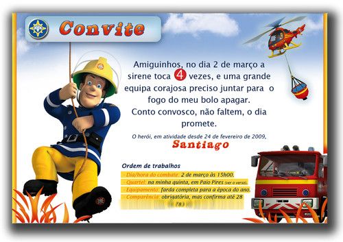 Resultado De Imagem Para Convite De Aniversario Bombeiro Resultado De Imagem Para Convite De Aniversario Bombeiro