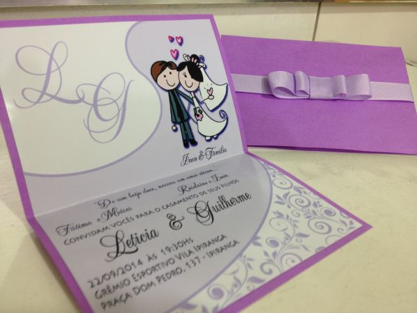 Convite De Casamento Personalizado Convite De Casamento Personalizado