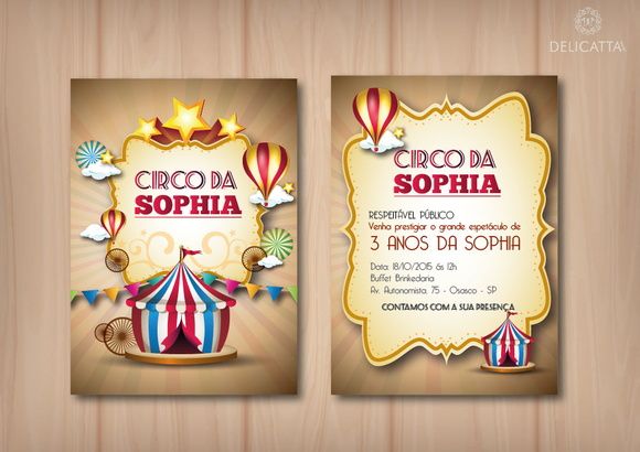 Convite De Aniversário Circo Convite De Aniversário Circo