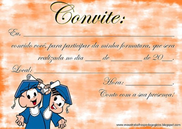 Pedagógiccos Convites Para Formatura Infantil Pedagógiccos Convites Para Formatura Infantil