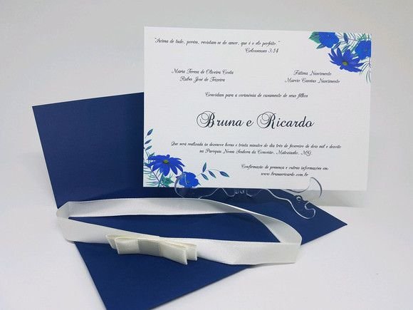 Convite Casamento Azul Marinho Convite Casamento Azul Marinho