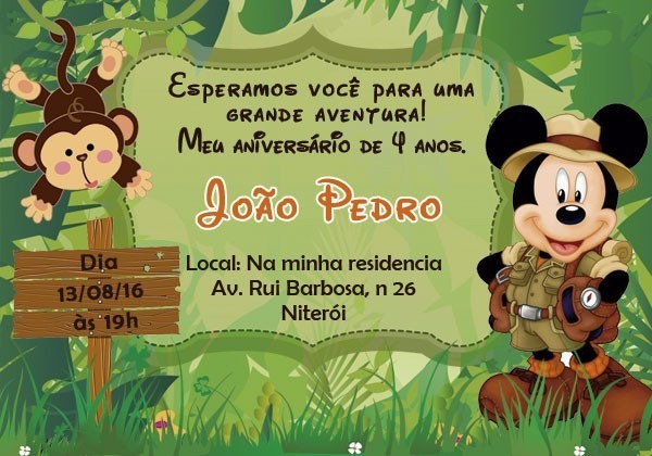 30 Convites De AniversÃ¡rio Personalizados