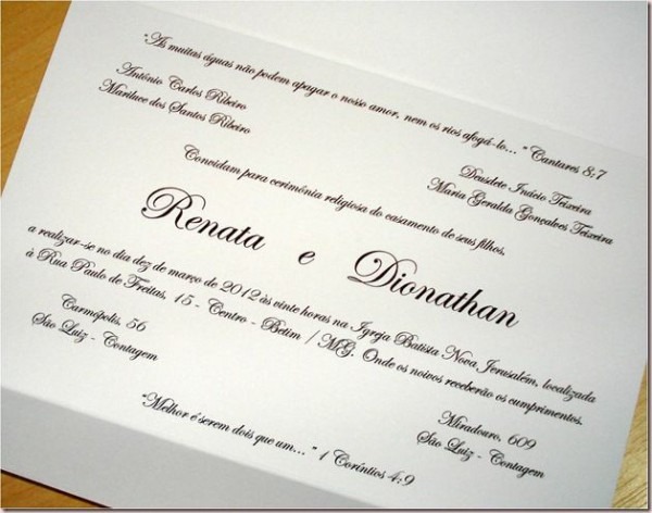 O Que Escrever No Convite De Casamento O Que Escrever No Convite De Casamento