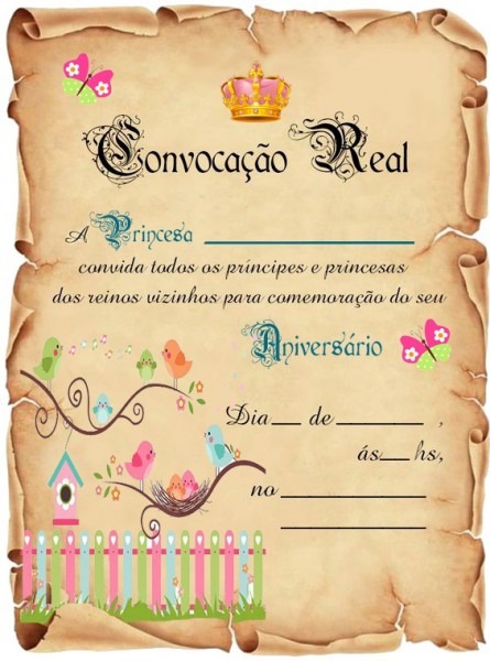 50 Convite Pergaminho Jardim Encantado Passarinho 50 Convite Pergaminho Jardim Encantado Passarinho
