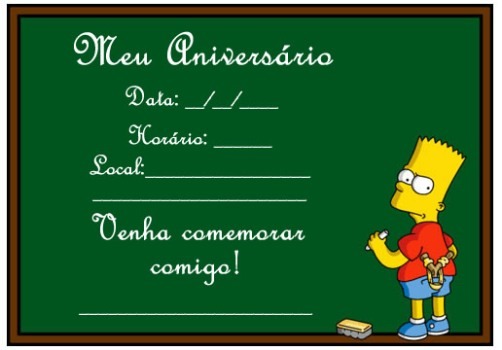 Convites De Aniversário Para Imprimir Convites De Aniversário Para Imprimir