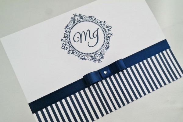 Convite De Casamento Azul Royal Por Reverence Conviteria Convite De Casamento Azul Royal Por Reverence Conviteria