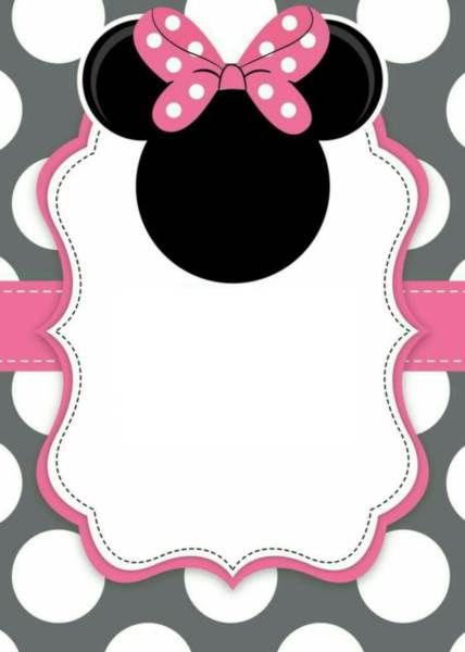 24 Convites Da Minnie Rosa Com Estampas Delicadas â Modelos De 24 Convites Da Minnie Rosa Com Estampas Delicadas â Modelos De