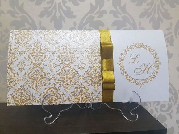 Convite De Bodas De Ouro Dourado Convite De Bodas De Ouro Dourado