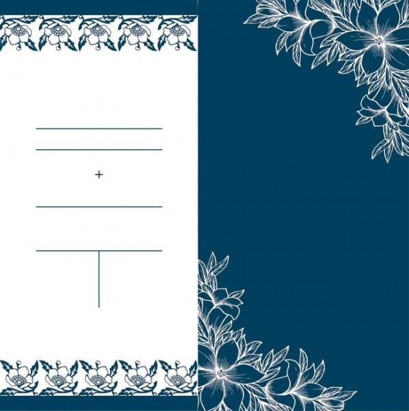 Estilo Retro Convites Para Cartão De Casamento De Fundo Azul Estilo Retro Convites Para Cartão De Casamento De Fundo Azul