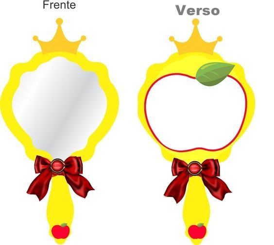 Convite Espelho Mágico Branca De Neve Continue Vendo Convite Espelho Mágico Branca De Neve Continue Vendo