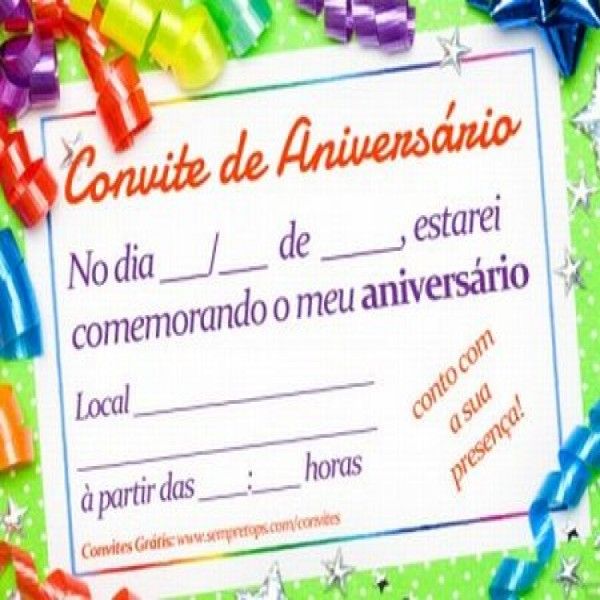 Convites De Aniversário Infantil, Adulto, Online, Grátis Convites De Aniversário Infantil, Adulto, Online, Grátis