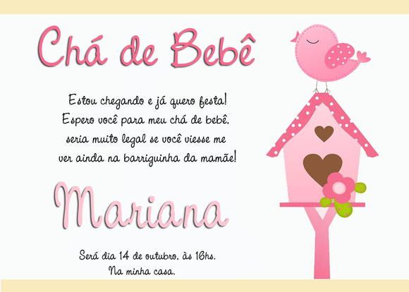 Convites De Chá De Bebê Convites De Chá De Bebê