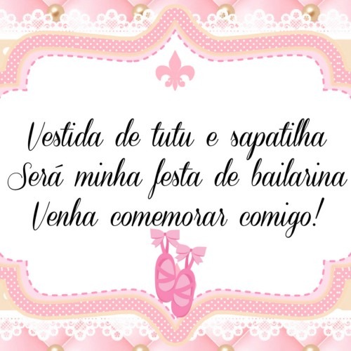 Convite Animado Bailarina Cute Na Rededots Com Br Convite Animado Bailarina Cute Na Rededots Com Br