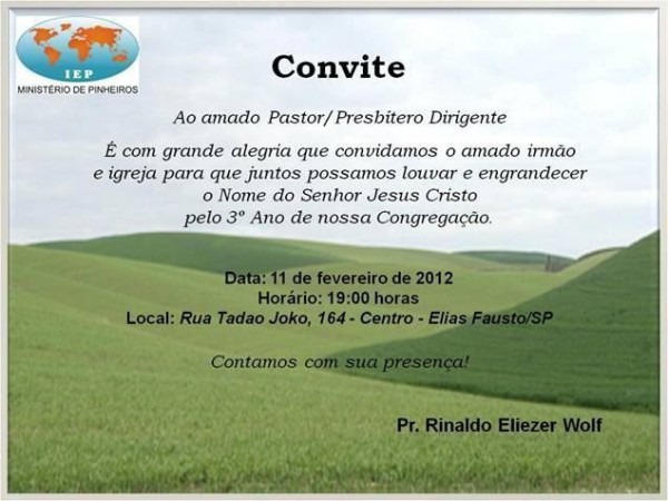 Convites Para Aniversários De Igrejas â Modelos De Convite Convites Para Aniversários De Igrejas â Modelos De Convite
