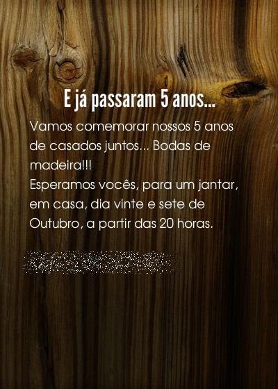 Pense & Acontece Bodas De Madeira Pense & Acontece Bodas De Madeira