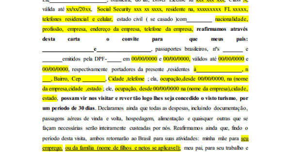 Carta Convite Ou Invitation Letter Carta Convite Ou Invitation Letter
