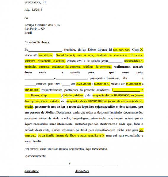 Carta Convite Ou Invitation Letter Carta Convite Ou Invitation Letter