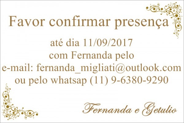 Cartão Confirmar Presença No Elo7 Cartão Confirmar Presença No Elo7