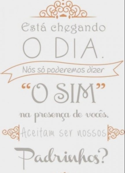 Dicas De Frases Para Convidar Padrinhos!!! Dicas De Frases Para Convidar Padrinhos!!!