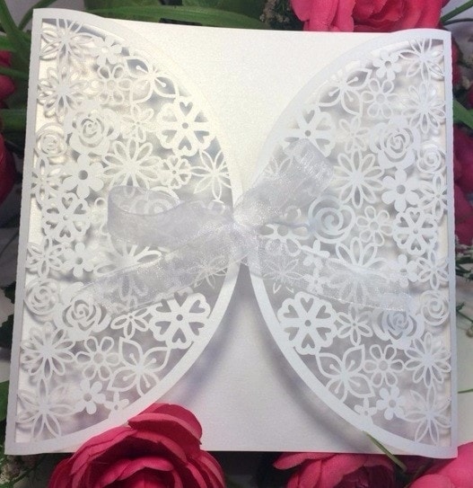 Envelopes Rendados De Convite De Casamento Envelopes Rendados De Convite De Casamento
