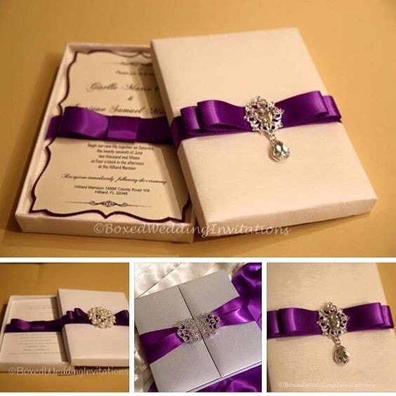 Convite De Casamento Roxo E Lilás Convite De Casamento Roxo E Lilás