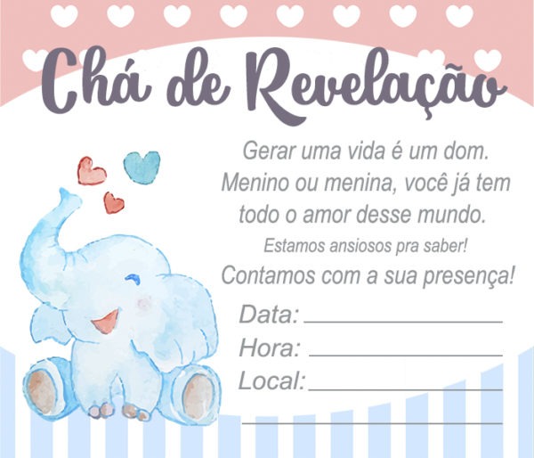 Convite De Chá De Revelação â 15 Modelos Para Editar â Modelos De Convite De Chá De Revelação â 15 Modelos Para Editar â Modelos De