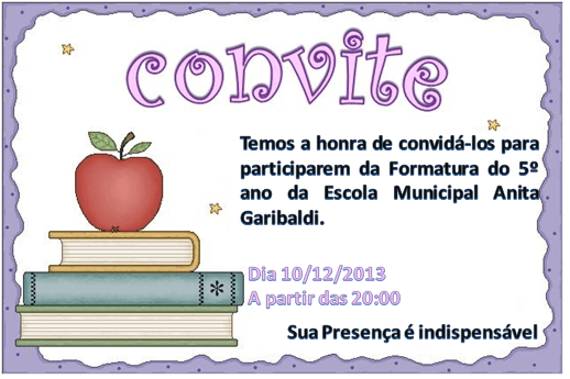 Escola Anita Garibaldi Formatura 5º Ano Escola Anita Garibaldi Formatura 5º Ano