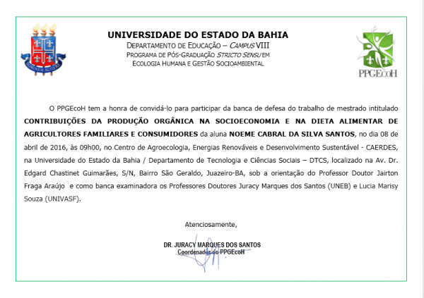Convite Participar Da Banca De Defesa Do Trabalho âcontribuições Convite Participar Da Banca De Defesa Do Trabalho âcontribuições