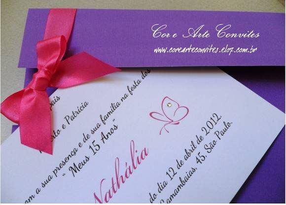 Convite 15 Anos Lilás E Rosa No Elo7 Convite 15 Anos Lilás E Rosa No Elo7