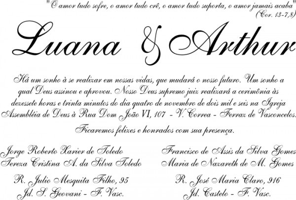 Convites Sugestão De Texto Casamento Convites Sugestão De Texto Casamento