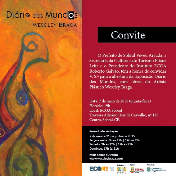 Compartilhando Convite Da Exposição Diário Dos Mundos â Sobral Online Compartilhando Convite Da Exposição Diário Dos Mundos â Sobral Online