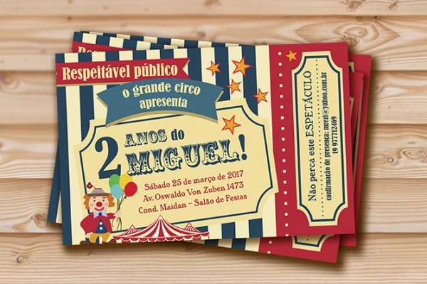 Confeitaria De Convites Festa Infantil Ingresso De Circo Confeitaria De Convites Festa Infantil Ingresso De Circo