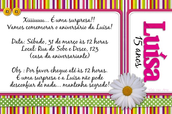 Elegante Frases Para Convite De Aniversario Surpresa Elegante Frases Para Convite De Aniversario Surpresa