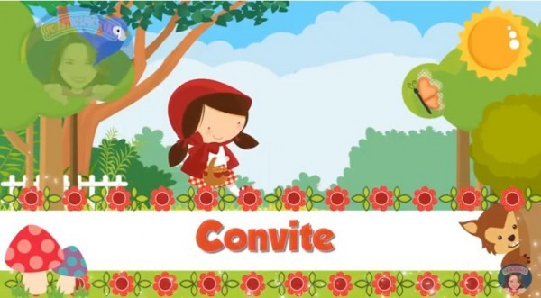 Convite Animado Chapeuzinho Vermelho Convite Animado Chapeuzinho Vermelho