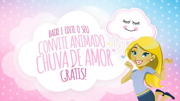 Convite Animado Virtual Chuva De Amor GrÃ¡tis Para Download