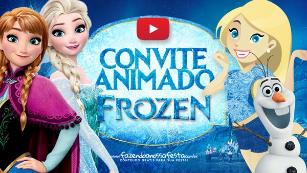 Convite Animado Virtual Frozen Grátis Para Baixar E Personalizar Convite Animado Virtual Frozen Grátis Para Baixar E Personalizar
