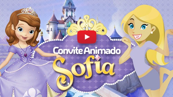 Convite Animado Virtual Princesa Sofia Grátis Para Download Convite Animado Virtual Princesa Sofia Grátis Para Download