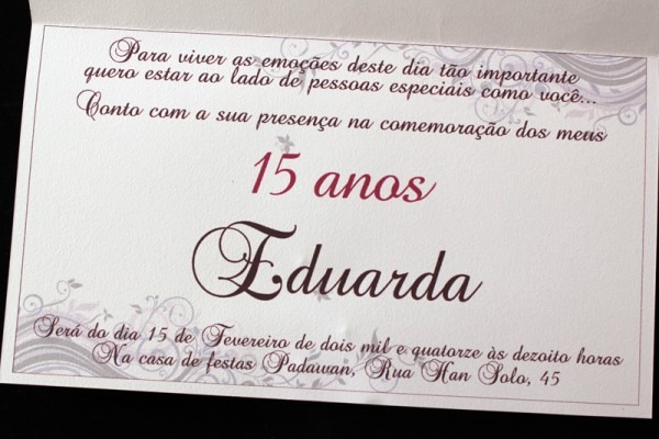 Convite 15 Anos Convite 15 Anos