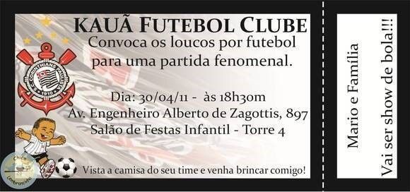 Convite De Aniversário Do Corinthians â Modelos De Convite Convite De Aniversário Do Corinthians â Modelos De Convite