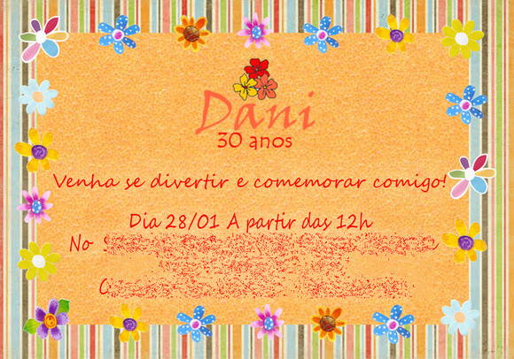 Convite Aniversario Flores 4 » Happy Birthday World Convite Aniversario Flores 4 » Happy Birthday World