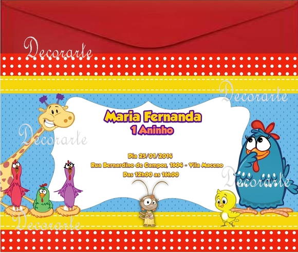 Convite Aniversário Galinha Pintadinha No Elo7 Convite Aniversário Galinha Pintadinha No Elo7