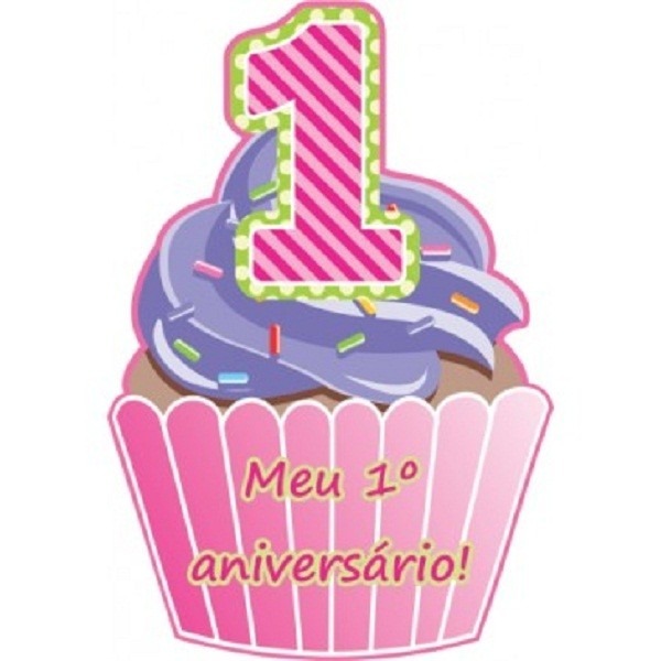 Convite Aniversário Infantil Menina Rosa 1 Aninho Kit Com 40 Convite Aniversário Infantil Menina Rosa 1 Aninho Kit Com 40