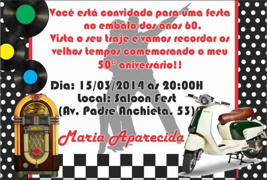 Convite Anos 60 â As Inspirações Mais Sensacionais Para Sua Festa! Convite Anos 60 â As Inspirações Mais Sensacionais Para Sua Festa!
