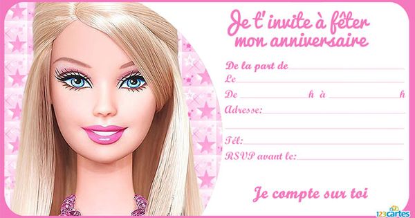 Convite De AniversÃrio Da Barbie Convite De AniversÃrio Da Barbie